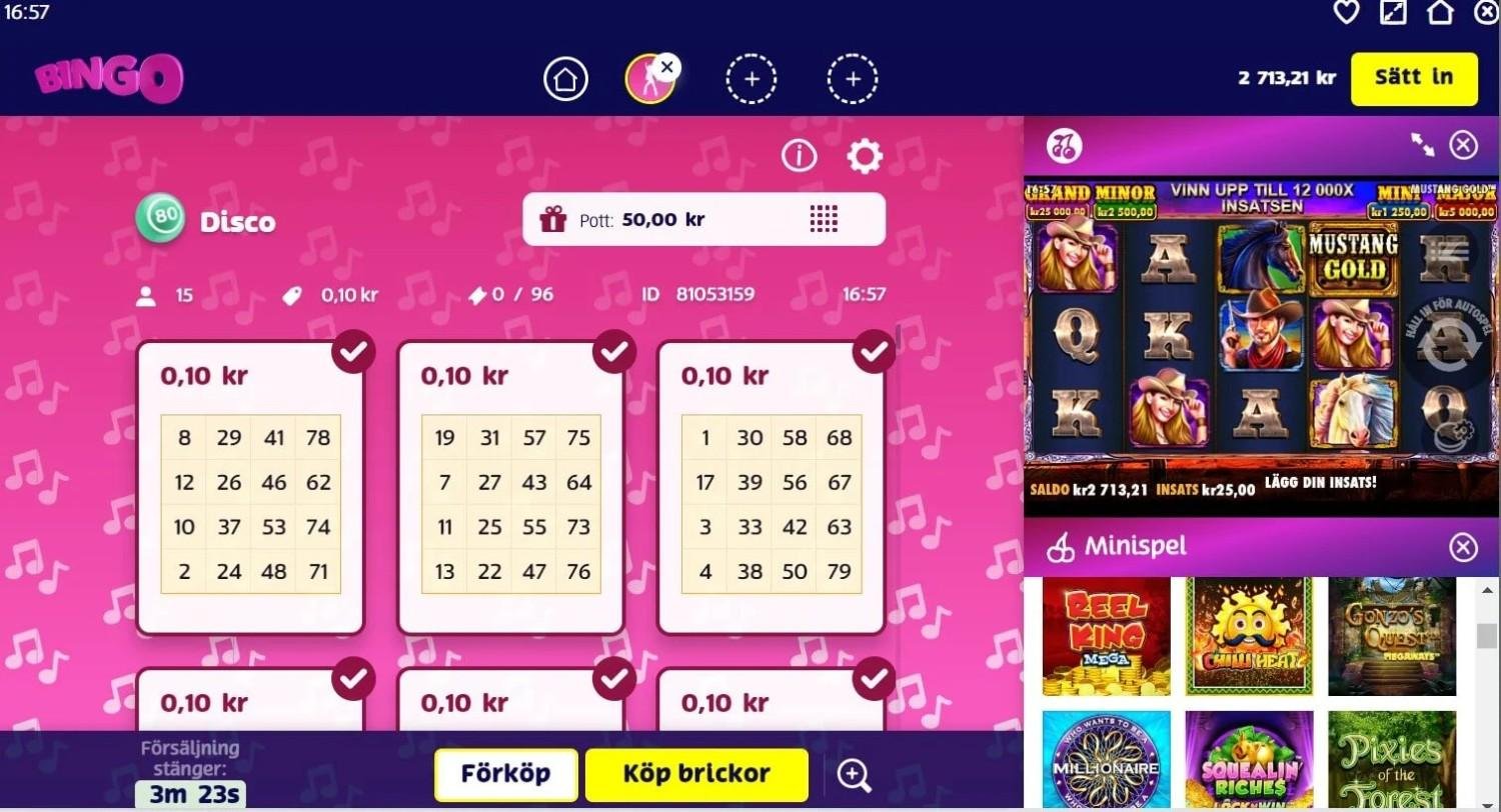 PlayOJO Disco Bingo Screenshot 2
